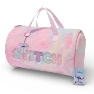 Disney Stitch Exclusive Furry Slumber Party Pastel Duffle Bag - NWT